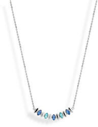 Victoria Ezüst színű színes köves nyaklánc - lord