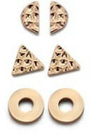 Victoria Rose gold színű fülbevaló szett - lord