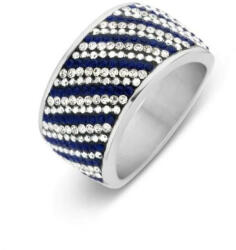 Victoria Ezüst színű kék, fehér köves gyűrű
