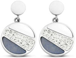 Victoria Ezüst színű köves, mintás fülbevaló - lord
