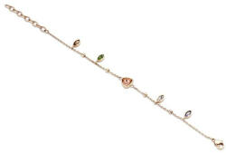 Victoria Rose gold színű színes köves karkötő - lord - 3 014 Ft