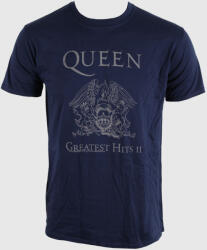 ROCK OFF bărbați tricou Queen - Cel mai mare Hituri II - Marina - Bravado EU - QUTS10MBL