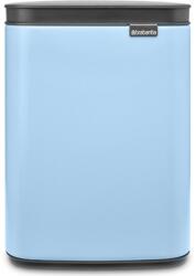 Brabantia Bo Waste Bin hulladékgyűjtő felnyitható, Soft-Close fedéllel, fali/álló, műanyag tartály, 4L - A méret, acél, álomkék - 224003 (224003)