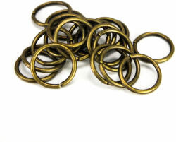 Fémkarika bronz 1cm 20db/csomag - kosarbolt