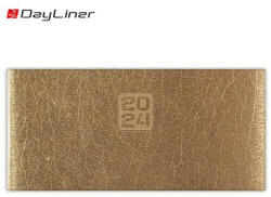 Dayliner Zsebnaptár, fekvő elrendezésű, DAYLINER, "Mirror", arany (NMZSA) - onlinepapirbolt