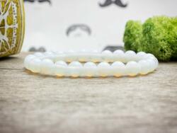 R. M. ékszer Angyali fehérség achát ásvány karkötő (5178-RM-20)