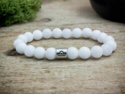 R. M. ékszer Mérleg horoszkópos tejkvarc karkötő (1029RM21)