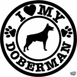 matrica. shop Dobermann matrica 18