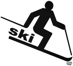 matrica. shop SKI felirat matrica