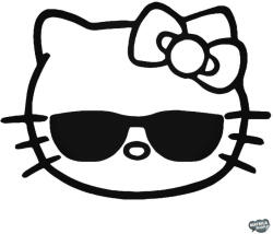 matrica. shop Hello Kitty matrica napszemüvegben