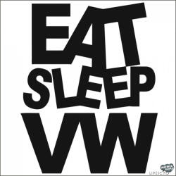 matrica. shop Eat Sleep VW matrica