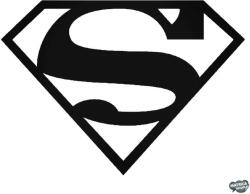 matrica. shop Klasszikus Superman felirat Autómatrica