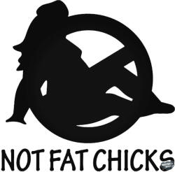 matrica. shop No FAT Chicks nő - Autómatrica