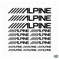 matrica. shop Alpine felirat szett - Szélvédő matrica