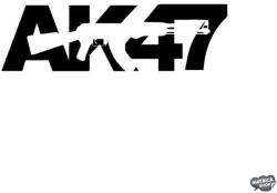 matrica. shop AK47 egyszerű Autómatrica
