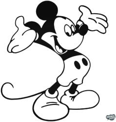 matrica. shop Vidám Mickey egér Autómatrica