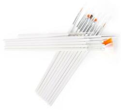 Sunone Set pensule pentru design-ul unghiilor, 15 buc. , alb - Sunone Nail Air Brush 15 buc