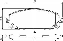 Bosch set placute frana, frana disc BOSCH 0 986 495 404 (0 986 495 404)