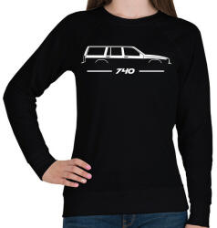 printfashion Volvo 740 (2) - Női pulóver - Fekete (14468445)