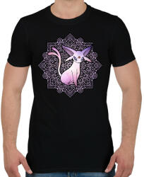 printfashion Espeon - Férfi póló - Fekete (14522409)