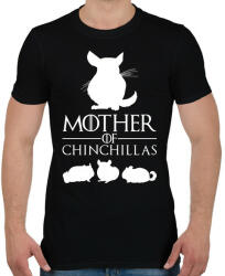 printfashion Mother of Chinchillas - Férfi póló - Fekete (14486214)