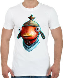 printfashion Fortnite FishStick - Férfi póló - Fehér (14477657)