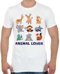 printfashion Animal lover - Férfi póló - Fehér (14268368)