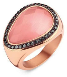  Victoria Rose gold színű rózsaszín köves gyűrű (VBKCZ31958)