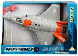 Maxx Wheels Avion Jet Fighter cu lumini si sunete, Maxx Wheels, 1: 16, Portocaliu
