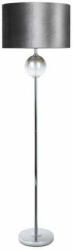  Kelsi állólámpa bársony búrával Ezüst 43x157 cm