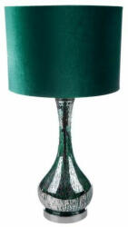  Ada 01 asztali lámpa bársony búrával Sötétzöld 36x69 cm
