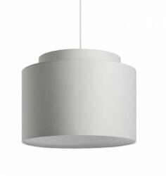 Rendl DOUBLE 40/30 lámpabúra Chintz világosszürke/fehér PVC max. 23W (R11553) - kontaktor
