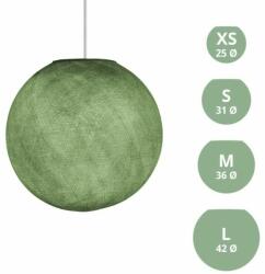 Creative-Cables Sphere Lámpabúra Rostból - 100% Kézzel Készített Oliva Zöld Poliészter (pat2m-cp3830)
