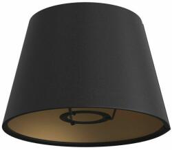 Creative-Cables Impero szövet lámpabúra E27-es rögzítéssel asztali vagy fali lámpához - Made in Italy fekete cinette (PARIME27CINEOR)