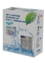 AquaPUR Set 3 Cartuse Filtrante 10 Pentru Sistemul De Filtrare Pur 3 (aqua07000810003) Filtru de apa bucatarie si accesorii