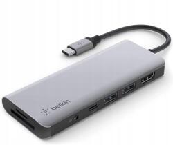 Belkin Statie HUB Belkin USB-C 7 In 1 Pentru Laptop Gri (ACT03727)