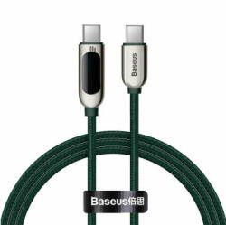 Baseus Cablu Date/Incarcare Baseus USB-C - USB-C Display Fast Charging 100W 1m Verde