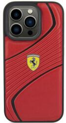 Ferrari Husa Ferrari Twist Metal Logo compatibila cu iPhone 15 Pro Red (3666339170974)