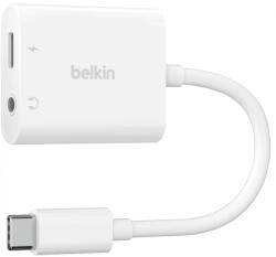 Belkin USB 2.0 Type C + Jack USB 2.0 Type C Átalakító Fehér 15cm NPA004BTWH (NPA004BTWH)