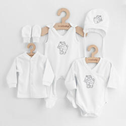  5-részes baba együttes újszülötteknek New Baby Classic fehér - 62 (3-6 h)
