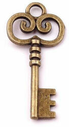 Crisalida Dekoratív kulcs medál, 19 x 40 mm Vintage (2304892)