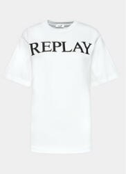 Replay Tricou W3698G. 000.23608P Alb Relaxed Fit