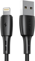 Vipfan USB és Lightning kábel Vipfan Racing X05, 3A, 2m (fekete) (X05LT-2m-black) - mi-one