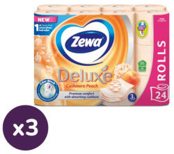 Zewa Deluxe Cashmere Peach 3 rétegű toalettpapír (3x24 tekercs) - pelenka