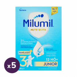 Milumil Junior 3 vanília ízű gyerekital 12 hó+ (5x500 g)