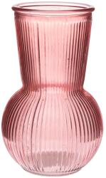 4-Home Vază de sticlă Silvia, roz, 11 x 17, 5 cm