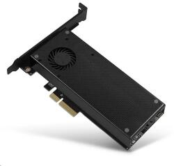 AXAGON PCIE NVME+NGFF M. 2 SSD adapter fekete (PCEM2-DC) (PCEM2-DC)