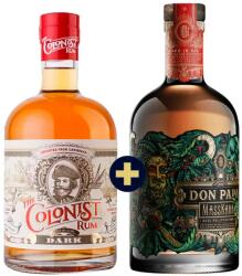 Don Papa Masskara Limited Edition 0, 7l 40% + The Colonist Dark Rum 40% 0, 7l set