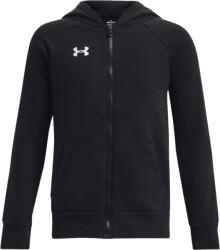 Under Armour Boys' UA Rival Fleece Full-Zip Hoodie Kapucnis melegítő felsők 1379794-001 Méret YLG 1379794-001