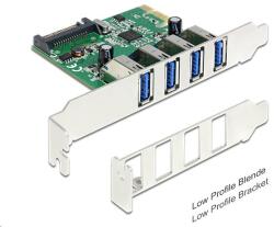 Delock 4x USB 3.0 bővítő kártya PCI-E (89360) (89360)